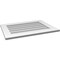 Ekena Millwork Vertical Surface Mount PVC Gable Vent: Non-Functional, w/ 3-1/2"W x 1"P Standard Frame, 30"W x 22"H GVPVE30X2201SN - alternate 4